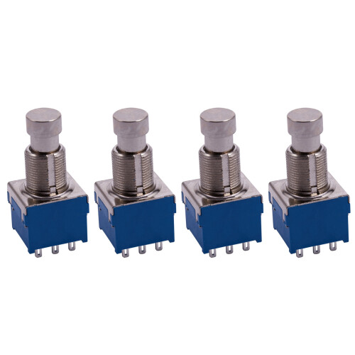 4X Guitar Effects 3PDT 9-Pin Latching Stomp Pedal Footswitch Foot