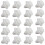 20X Car Door Panel Mounting Clips White for  206 207 1007 307 1
