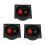 3X New Square Board Binding Post Speaker Box Terminal Cup Wire Cable Box Connector 1
