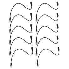 10pcs 3.5mm Plug Jack to RJ9 for  Headset to for  Office Phone Adapter Cable