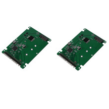 2X M.2 NGFF B + M Clé SSD à 44 Broches 2.5 Ide Convertisseur Adaptateur Carte Avec étui