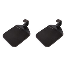 2X Jincomso Rotatable 360 Degree Fixed Mouse Pad, Mouse Tray Accessory, Wrist Guard Mouse Pad, Black