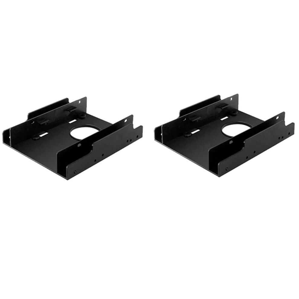 2X 3.5 Inch To 2.5 Inch Ssd/Hdd Hard Drive Drive Bay Adapter Mounting Bracket Converter,Double Bay 4714068810414