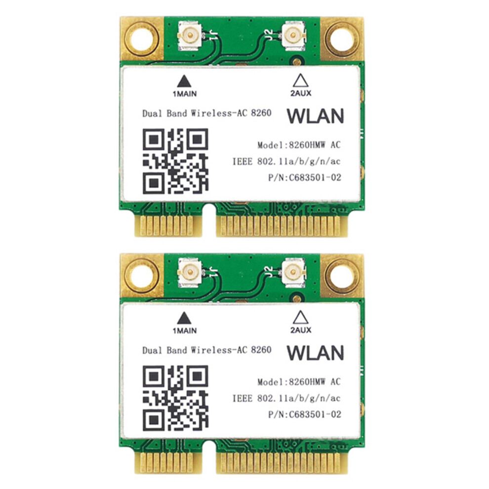 2X 1200Mbps Network Card 8260Hmw Ac 2.4G+5G Pci-E Card 4.2 Wifi Card 802.11Ac 867Mbps 4713932352180