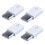 4X Universal USB Type C 3.1 Male to Micro-USB 2.0 5 Pin Female Data Adapter 1