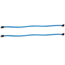 2X 50CM 3.0 III SATA3 7Pin Data Cable 6Gb/S SSD Cables Hard Disk Data Cord with Nylon Sleeve Premium Version()