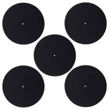 5 Pcs Ultra-Mince Anti-Statique Lp Vinyle Platine Vinyle Record Player Pad pour Phonographes Plat Doux Tapis Record Slipmat Mat Pad