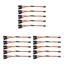 15Pcs 150mm Y Type Extended Extension Lead Wire Cable for Futaba Jr Y Harness Servo Lead Extension