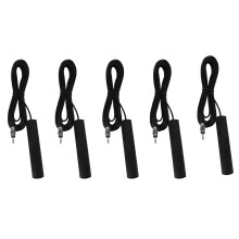 5X Antena de Radio de Coche Ant-309 - Parche Antena de Radio Fm de Coche Universal Amplificador de Antena de Radio Negro Montaje de Parabrisas Aéreo