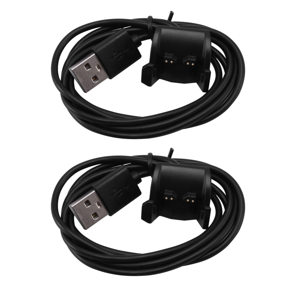 2X Charger For Vivosmart Hr, Replacement Charging Cable Cord For Vivosmart Hr/ Vivosmart Hr+ (Black) Black 6133165946808