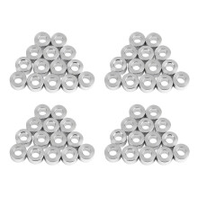 40Pcs Aluminum Column Flat Gasket Bushing 6mm Aluminum Bushing Aluminum Barrier 3D Printer Accessories for