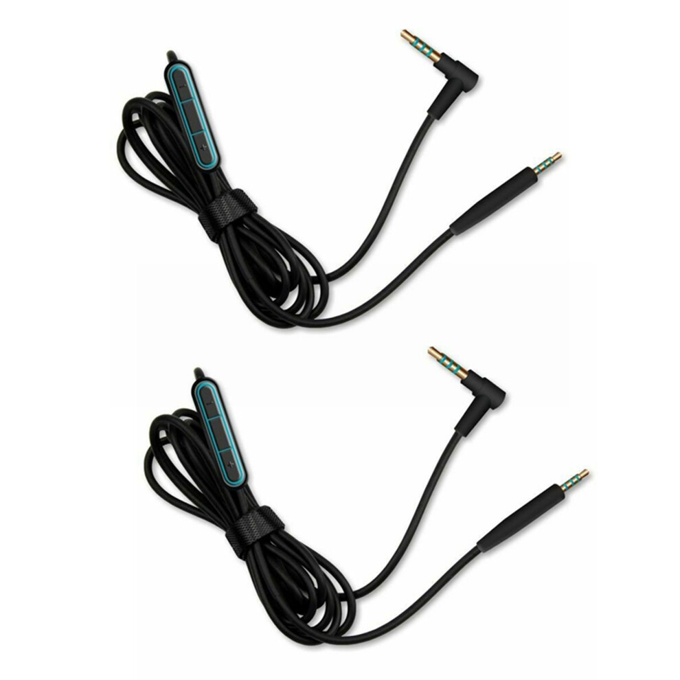 2X Audio Cable Cord Replacement For Quiet Comfort Qc25 Qc35 Soundtrue Oe2 Oe2i Ae2 Ae2i Headphones With Mic 4711042921388