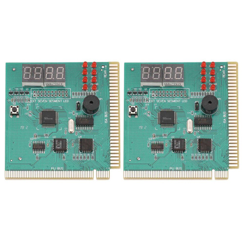 2X Diagnostic PCI 4-Digit Card PC Motherboard Post Checker Tester Analyzer Laptop