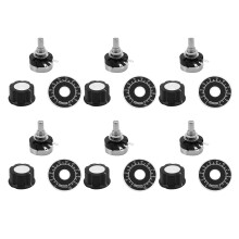 6X Kohlenstoff Drehpotentiometer mit Durchmesser mit Knopf, RV24YN 20S B103 10K Ohm