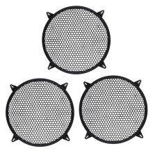 3X Subwoofer Grid Lautsprecher Verstaerker Grillabdeckung Mesh Car - 10 Zoll