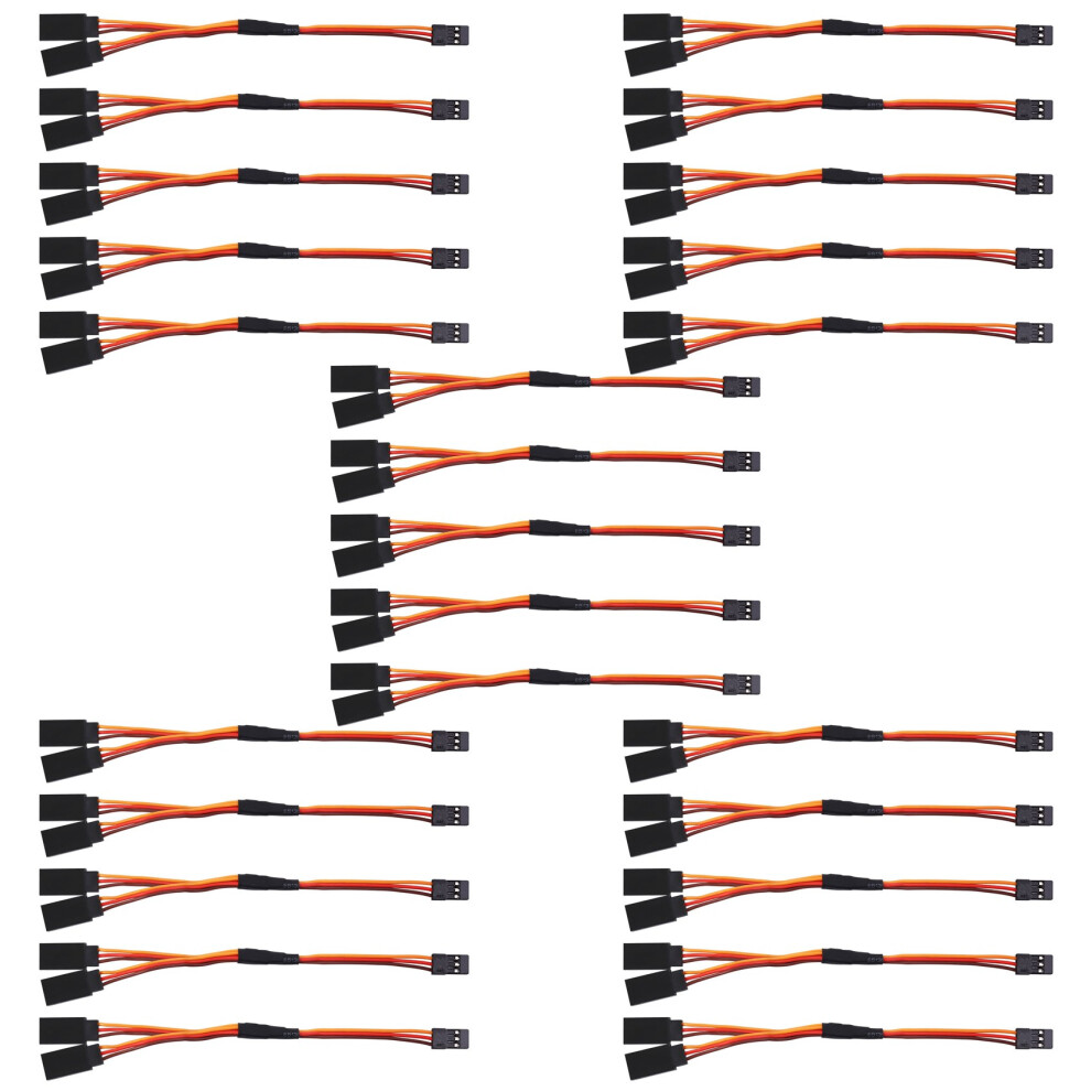25Pcs 150Mm Y Type Extended Extension Lead Wire Cable For Futaba Jr Y Harness Servo Lead Extension 4713053568231