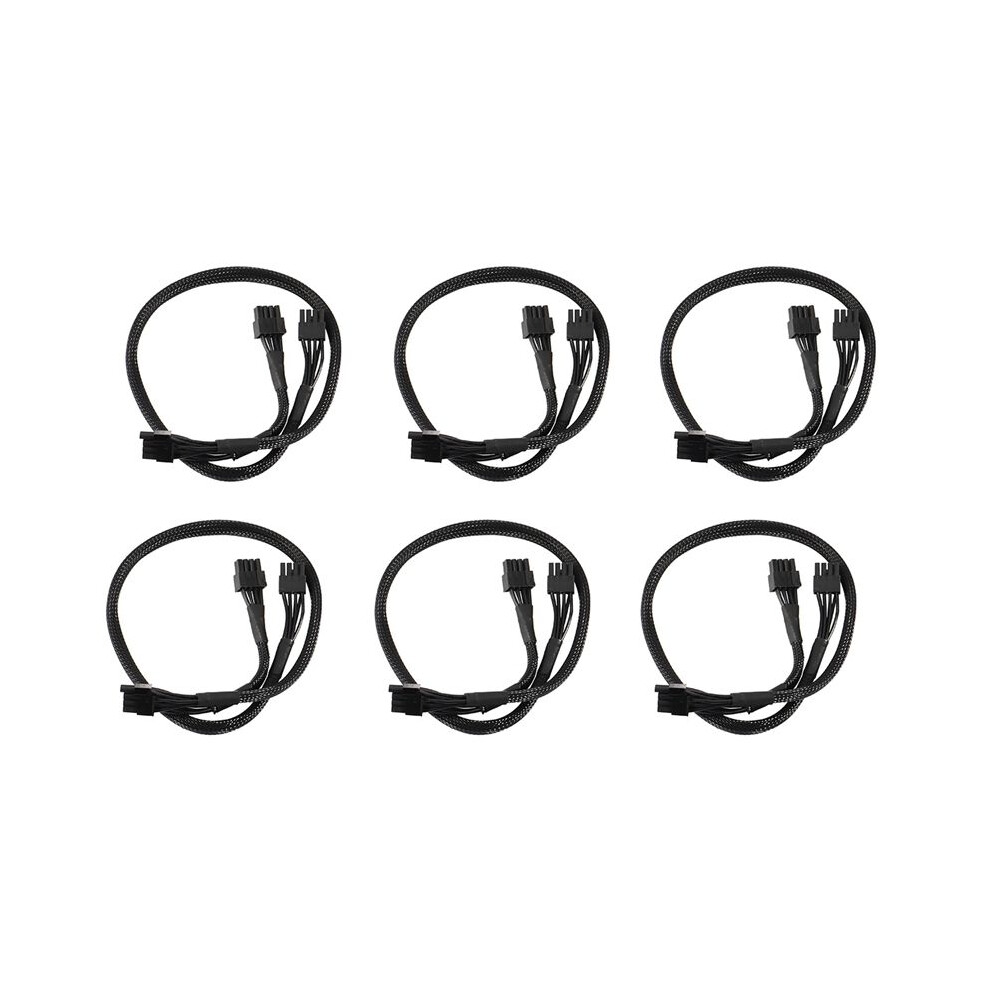 6X Psu 8Pin To Dual 8Pin(6+2) Pin Pcie Modular Power Supply Cable For Evga Supernova G2 G3 P2 T2 Gs 650 750 850 6032906926645