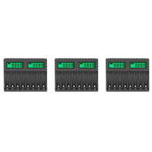 3X Battery Charger LCD Display Intelligent 8-Slot Chargers for AA/AAA NiCd Rechargeable Batteries AA AAA Charger