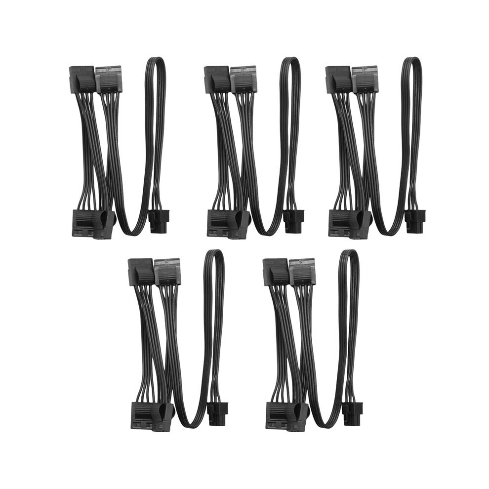 5X 6Pin To 4 Modular Power Supply Cable 6Pin To 4 Ide Cable For Rm1000x Rm850x Rm750x Rm650x Modular 4711152128011