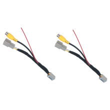 2X Car Rear View Camera RCA Video Reverse Camera Convert Cable Adapter for Outlander ASX GF GG ZJ