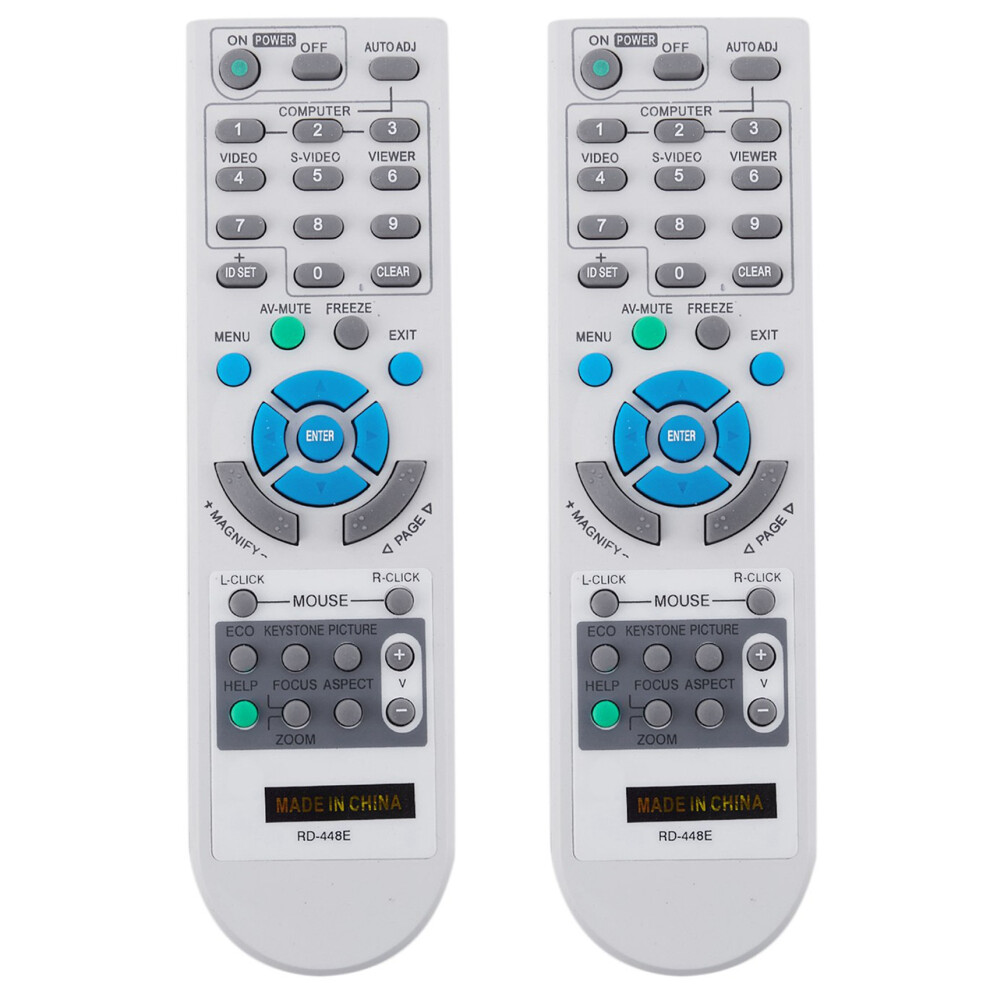 2X For Projector V260x+ V300x+ V260 Rd-448E Rd-443 Np-Ve280 Vt37 Remote Control 6132772522436