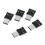 15 Peças Ultra  Type-C Adaptador USB-C para USB 2.0 OTG para Tablet de Telefone Celular e Cabo USB e Disco Flash 2
