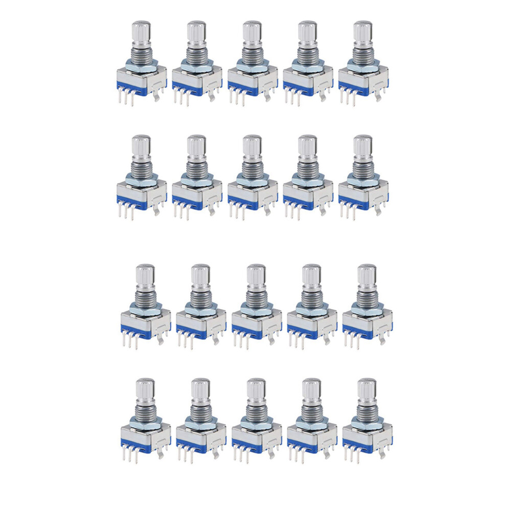 360 Degree Rotary Encoder Code Digital Potentiometer Ec11 5 Pins 15Mm Shaft 20Pcs 6134214681183