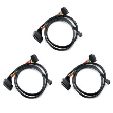 3X Built-in 12G SAS HD to U.2 / SFF-8643 to SFF-8639 Cable 0.5M with 15-Pin Power Supply, Suitable for U.2 SSD