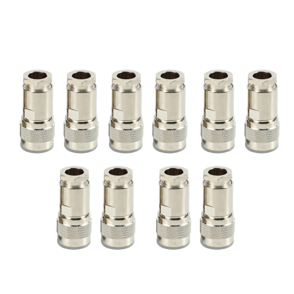 10 Pcs N Type Male Clamp Rg8 Lmr400 Rg165 Rg213 7D-Fb Rf Coaxial Connector 6033892003549