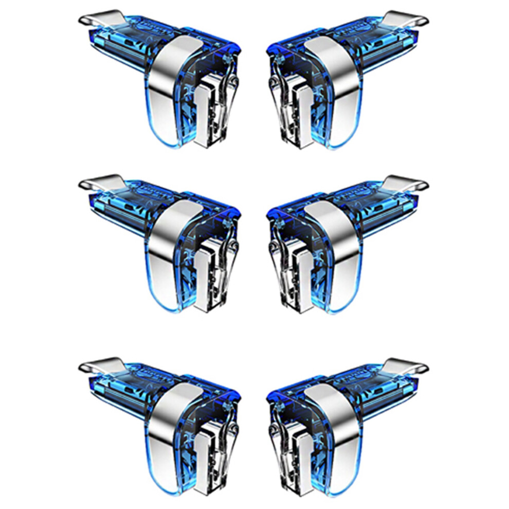 6X Gaming Trigger For Pubg Gamepad Mobile Control L1 R1 Shooter Pubg Game Fire Buttons L1 R1 Blue 4712858631614