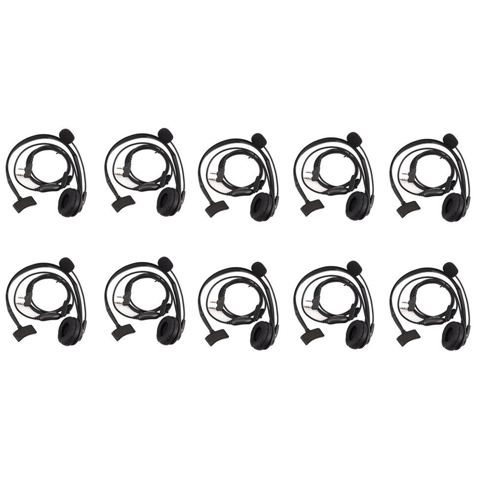 10X 2-Pin Headphone Headset Tk220 For Jianwu Uv-5R Bf-888S Retevis H777 Puxing Tyt Interphone C9009 6032682932243