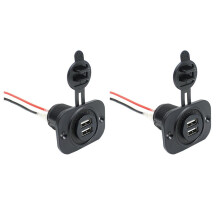 2X Car Zigarettenanzünder Buchse Dual USB Adapter 12V Stecker für Handy Gps Tablet