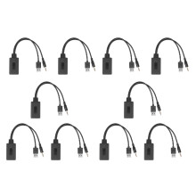 10X Car Wireless  Module Music Adapter Auxiliary Receiver Aux Audio USB 3.5mm Socket for  E90 E91 E92 E93