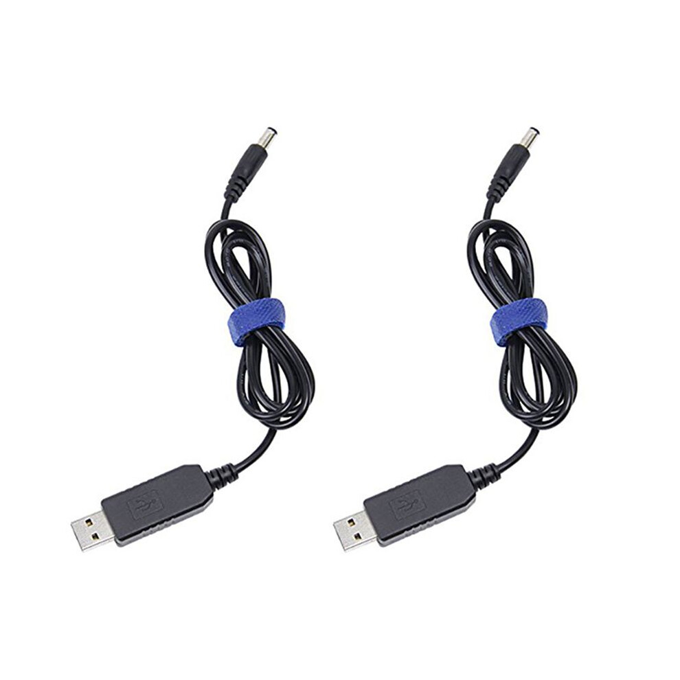 2X Usb To Convert Cable 5V To 9V Voltage Step- Cable 5.5X2.1mm Male 1M New 6032294830845
