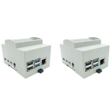 2X para Raspberry Pi 4 Modelo B Caja ABS Caja Blanca Caja Protectora Caja para Raspberry Pi 4B
