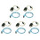 5X RJ45 Network Cable Serial Cable Rj45 to DB9 and RS232 to USB (2 in 1) CAT5 Ethernet Adapter LAN Console Cable 1