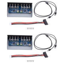 2X 19 Pines A 8 Puertos USB 3.0 Hub 5.25 Pulgadas CD-Rom Drive Bay CD Rom Panel Frontal para Caja de la Computadora