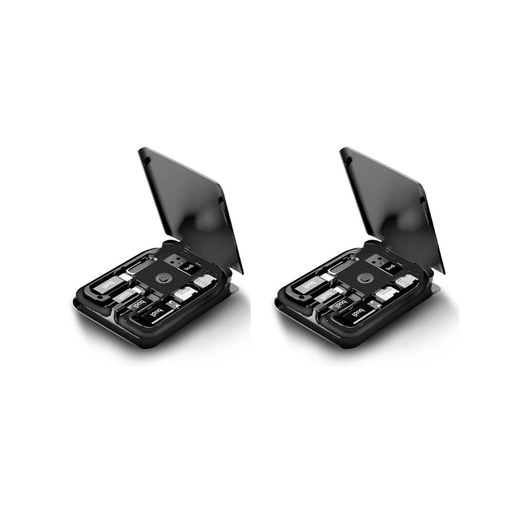 2X Budi Multi-Function Universal Adapter Card Storage 15W Wireless Charging For Travel Portable Storage Bag 4711122577849