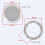 2X Ceiling Speaker Grille, 4-Inch Ceiling Embedded Audio Speaker Grille(Silver) 6
