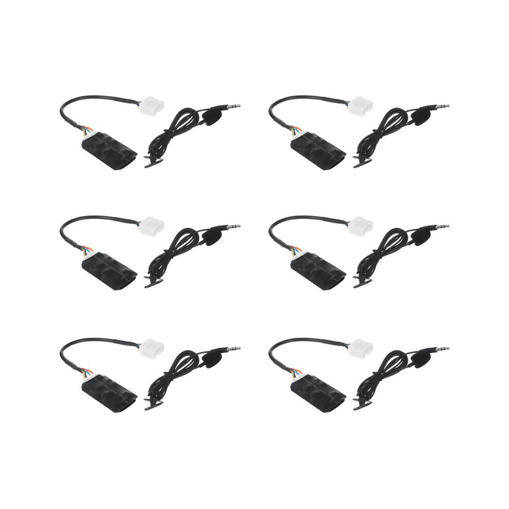 6X Car Radio Audio Adapter Aux Cable Microphone Handsfree For Accord Crv Fit Siming 6033282202194