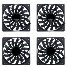 4X Ventilador de RefrigeraçãO Mudo 120mm 12cm PWM Fino 12mm,Novo 120X120X12mm  12V 0.25A 1400Rpm Computador Pc Gabinete Gabinete Refrigerador