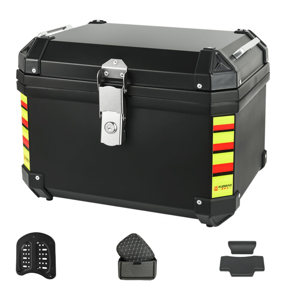 48L Waterproof Motorcycle Case With Backrest And Shockabsorbing Cushion Universal Trunk 9347817951349