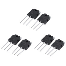 6 Silizium Transistoren - D1047 + B817, 200V, 12A