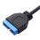 3X USB 3.1 Front Panel Header to USB 3.0 20Pin Header Extension Cable for  Motherboard 20cm 4