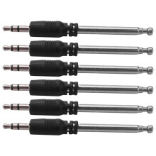 6X Radio Antenna 3.5mm 4 Sections Telescopic FM Antenna Radio for Mobile Cell Phone Mp3 Mp4 Audio Equipment