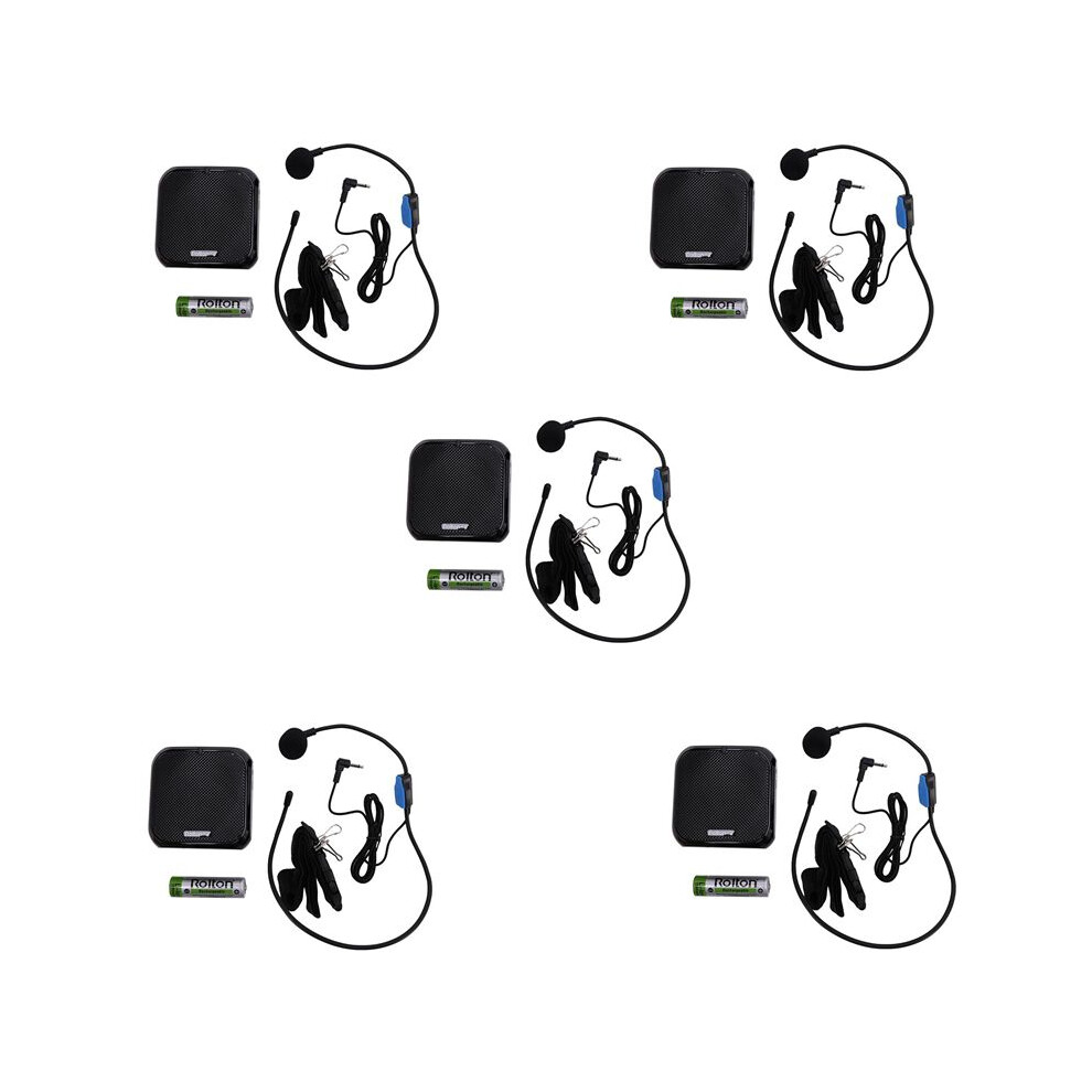 Black 5X Rolton K400 Portable Voice Amplifier Amplifier With Microphone Speaker Fm Radio Mp3 Teacher Training