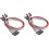 4PZ Computer Case ATX Power Sopra Off Reset  Cable con 2 LED Light Rosso Verde ATX Case Front Bezel Wire, 65cm 3