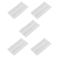 100Pcs Wire Fixing Clamp Clip Desktop Clear  Holder Clamps Cable Clip Device USB Cord Clips Holder Organiser(White)
