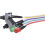 4Pcs Computer Case ATX Power  Off Reset  Cable with 2 LED Light Light Red Green ATX Case Front Bezel Wire,65cm 8