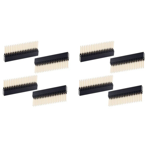 2 x 20(40 Pin) Stacking Header for Raspberry Pi A+/B+/Pi 2/Pi 3 Extra Tall Header (Pack of 8)